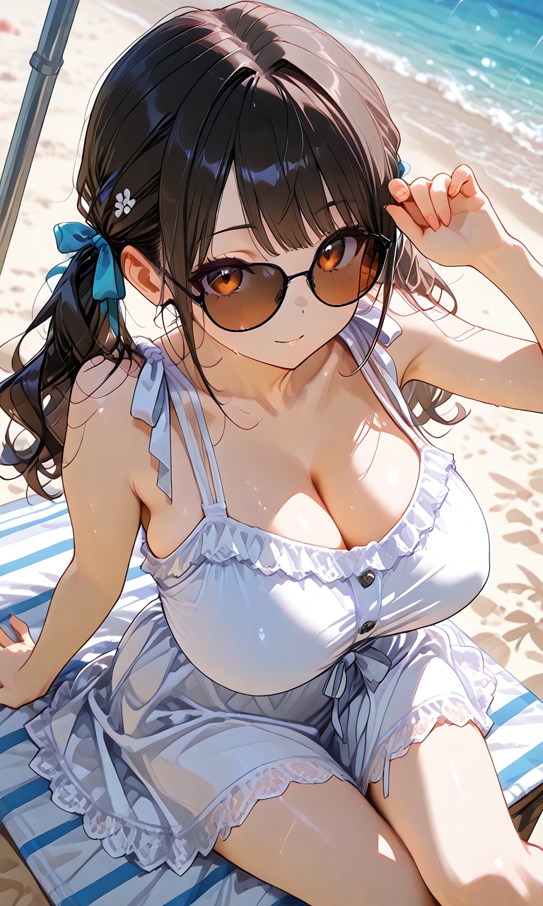 夏服とサングラス