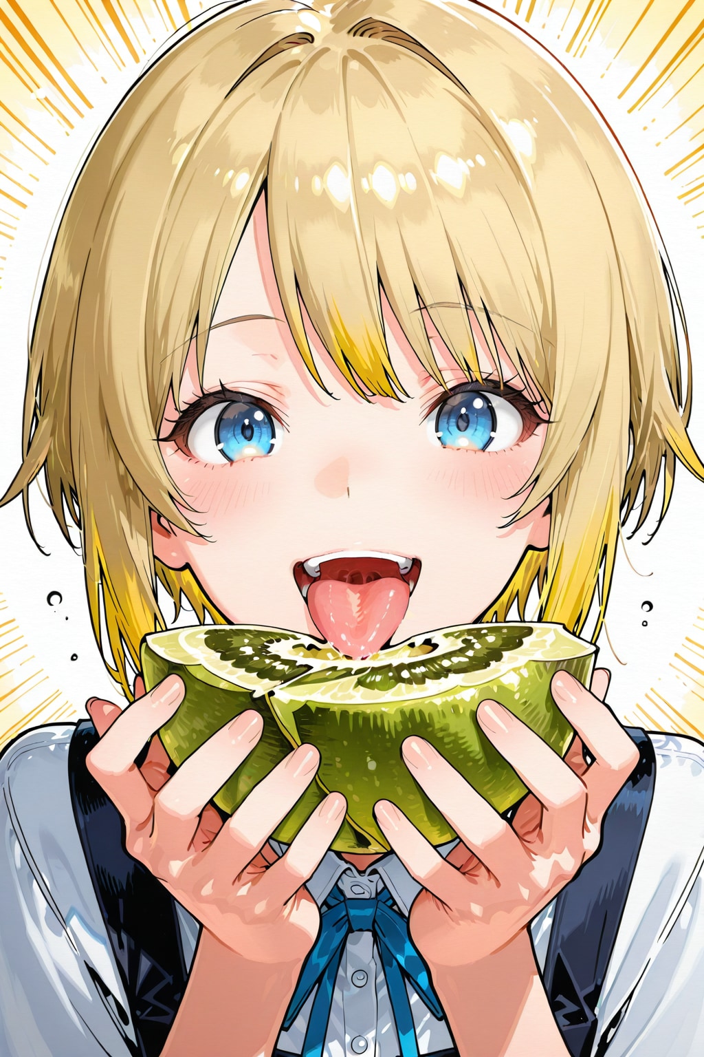 果物を食す少女 | の人気AIイラスト・グラビア