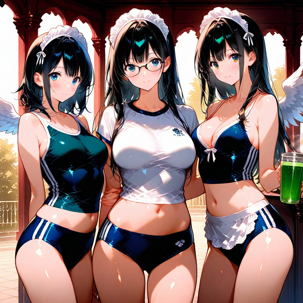メイド天使さんとグリーンティ