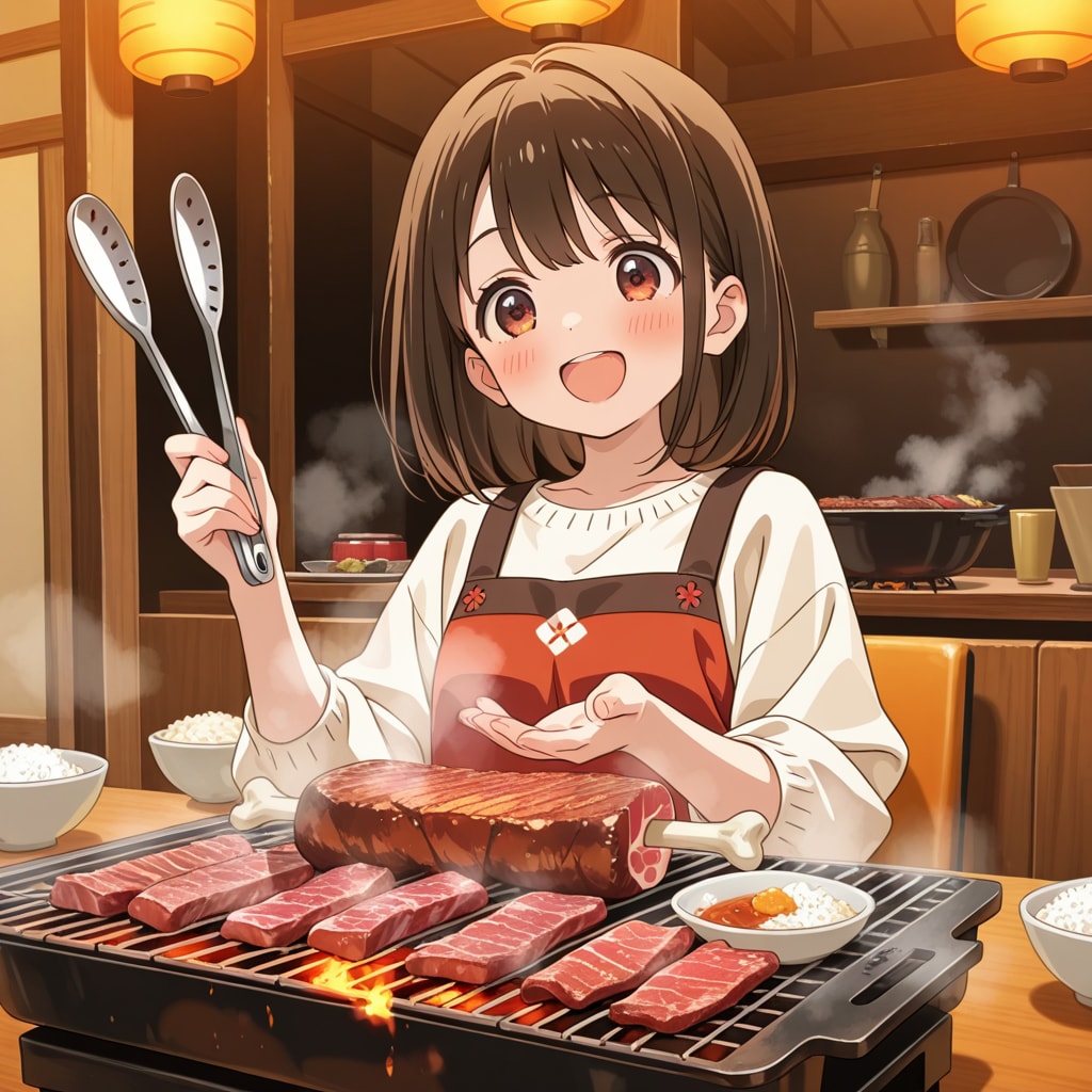 8月29日は焼肉の日と聞いて | の人気AIイラスト・グラビア