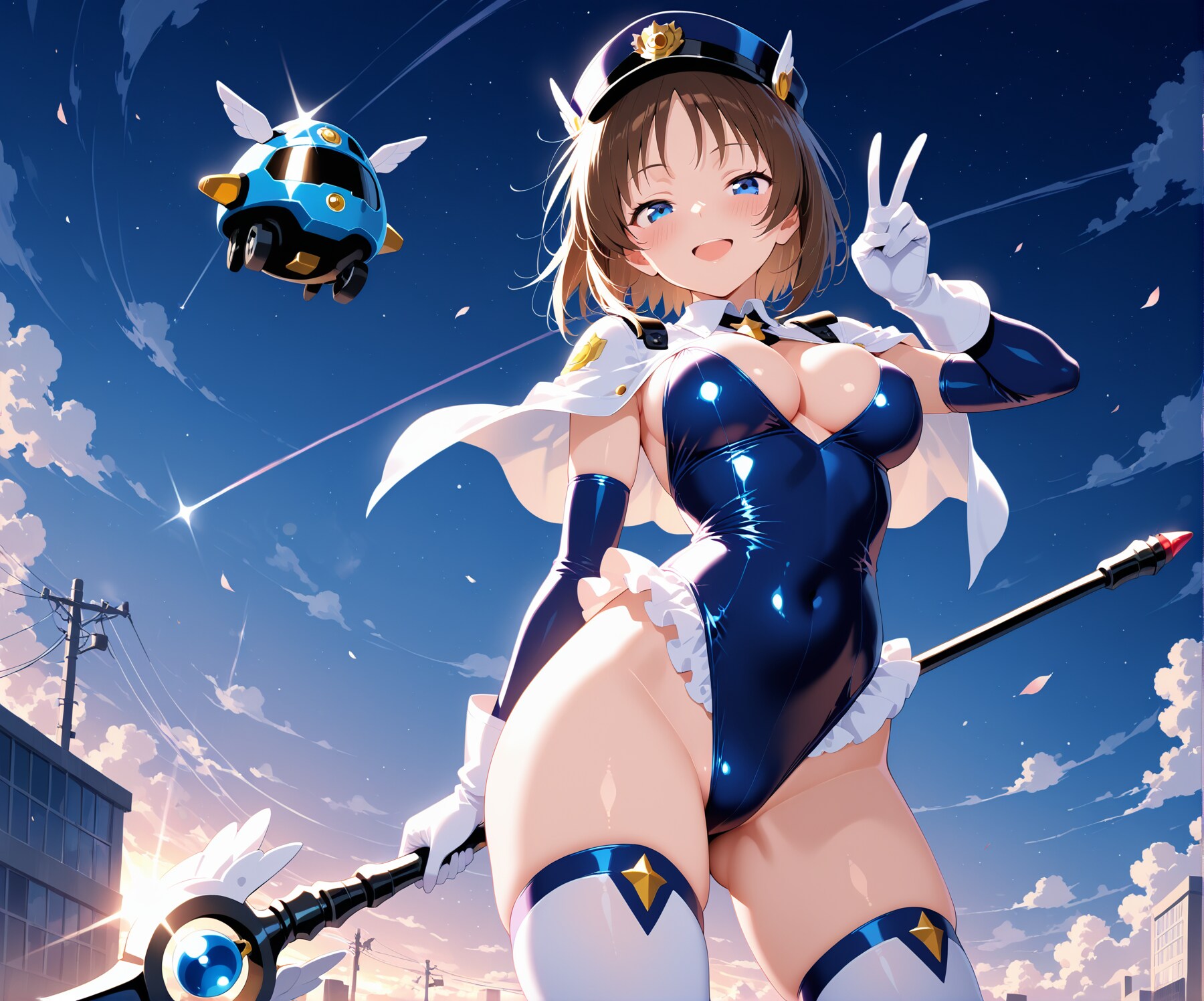魔法少女(お巡りさん仕様)による広報活動