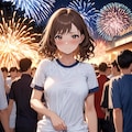 花火大会と体操服、そしてぱんつX717 4枚目