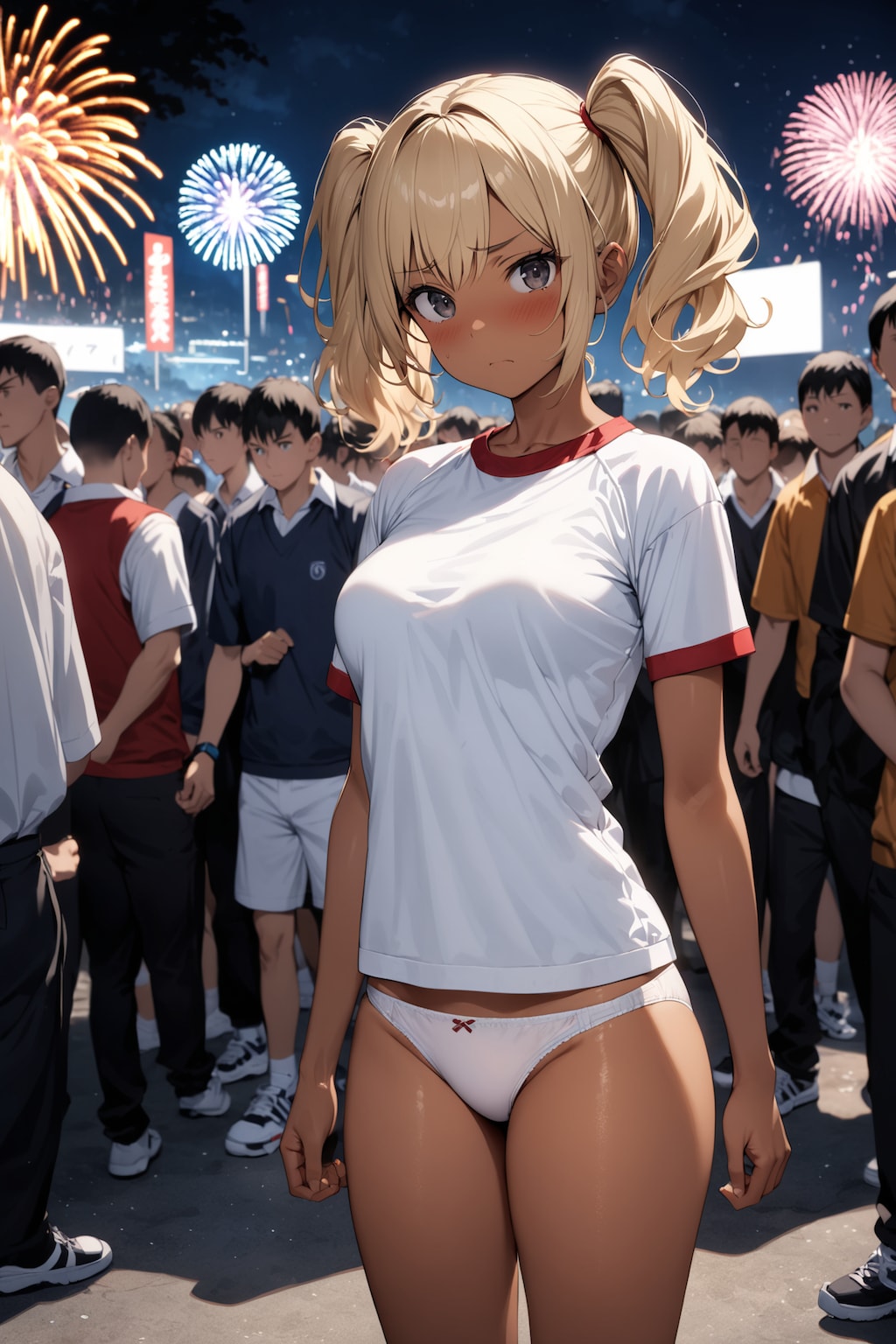 花火大会と体操服、そしてぱんつX717