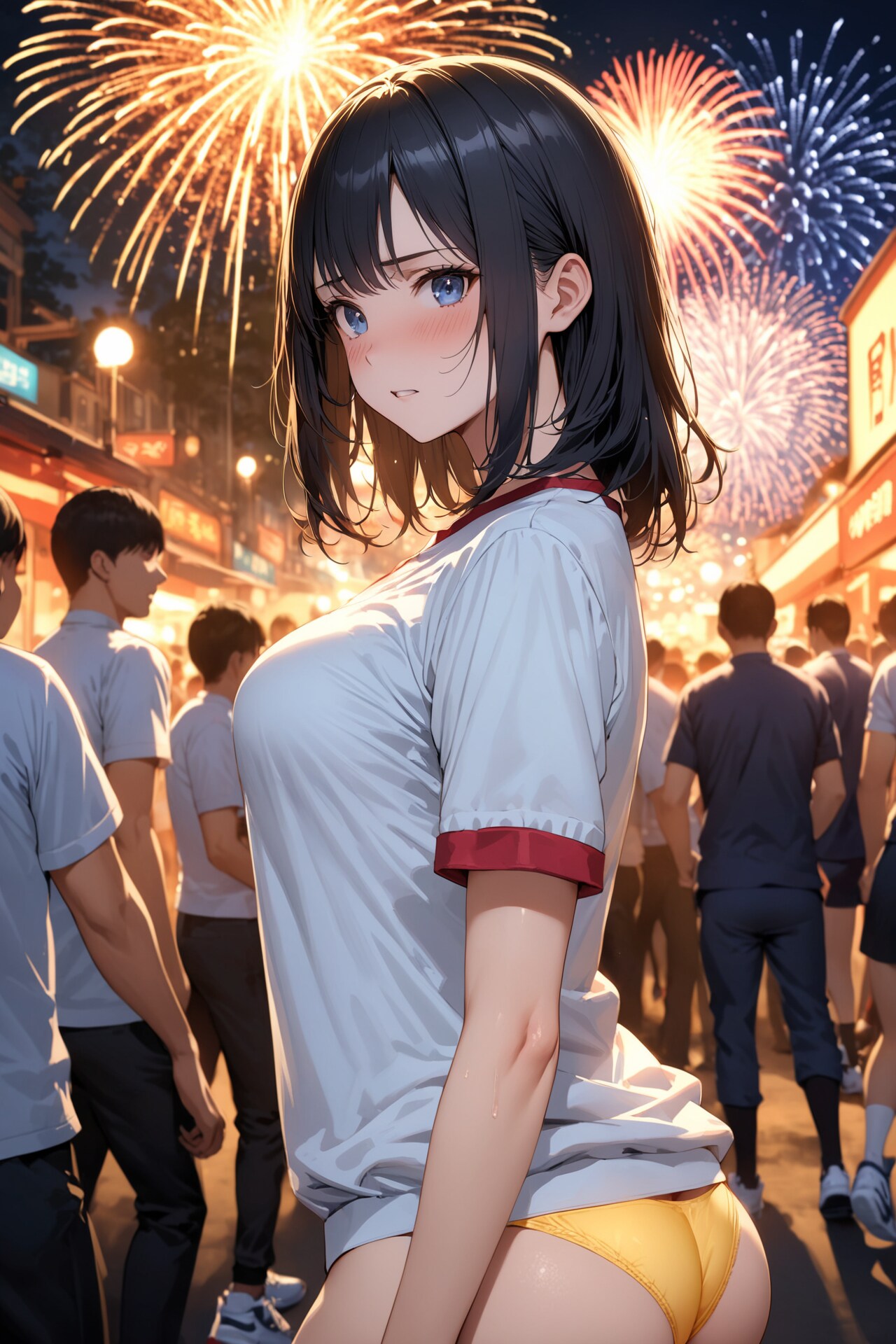 花火大会と体操服、そしてぱんつX717