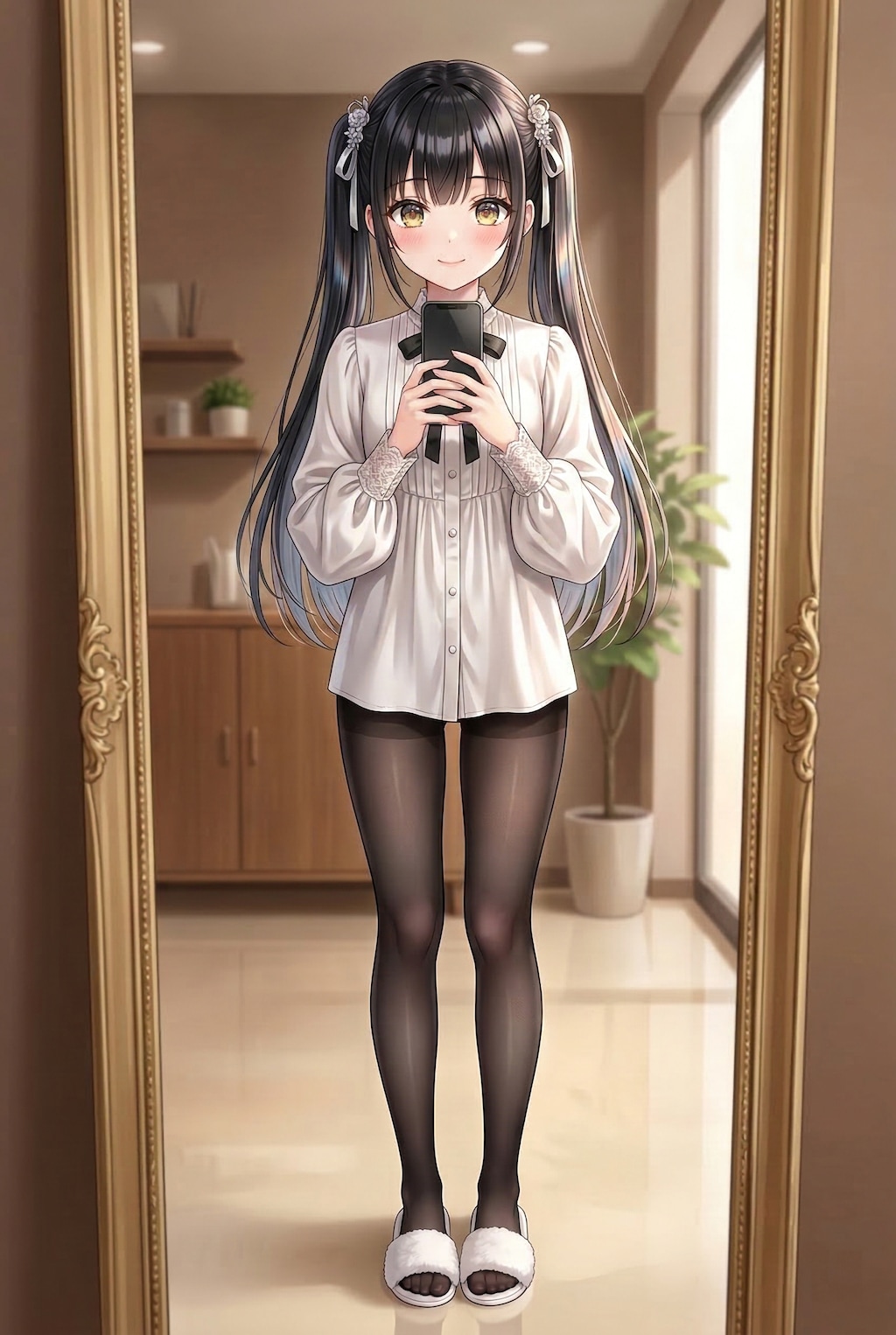 鏡映の静謐な白夢