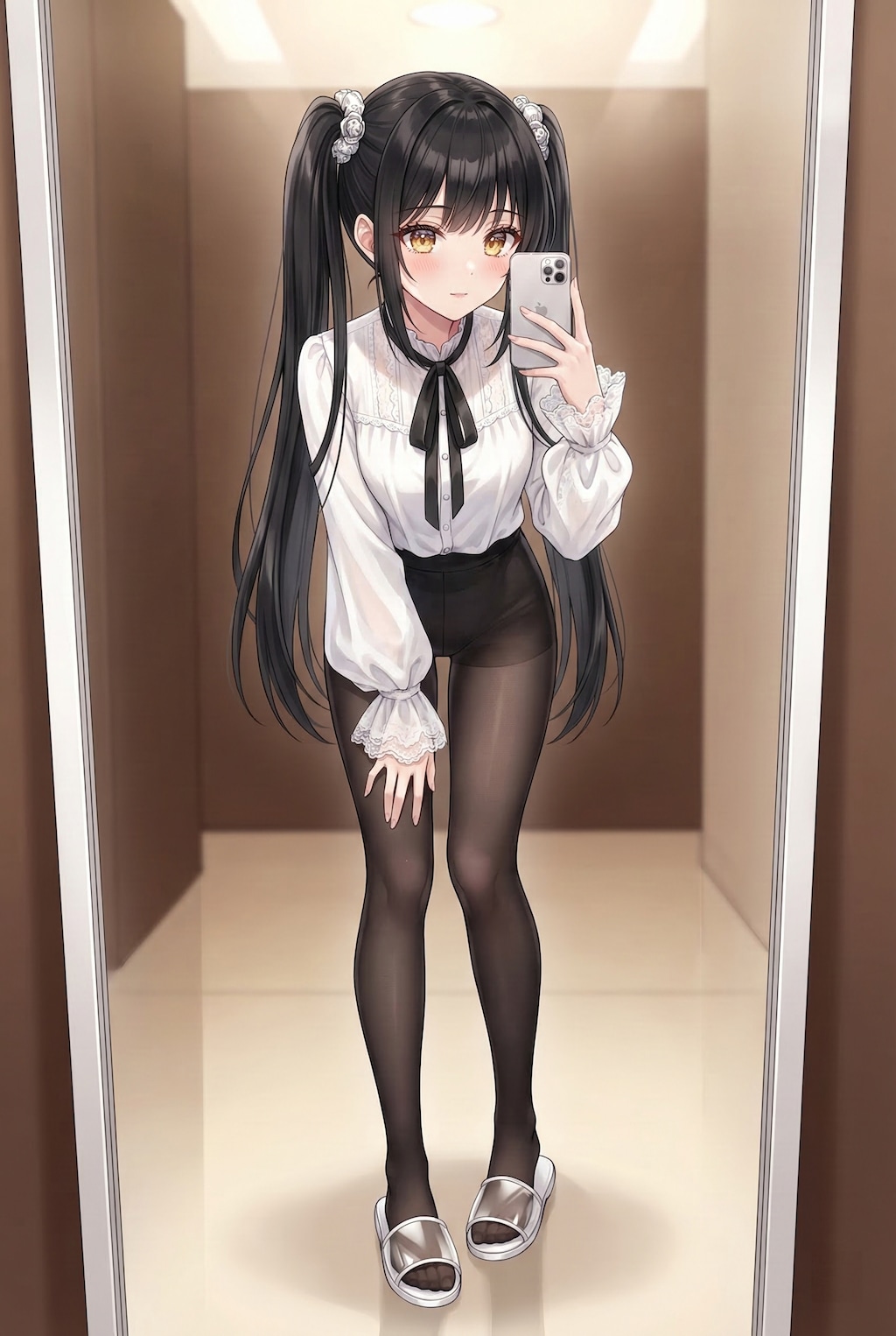 鏡映の静謐な白夢