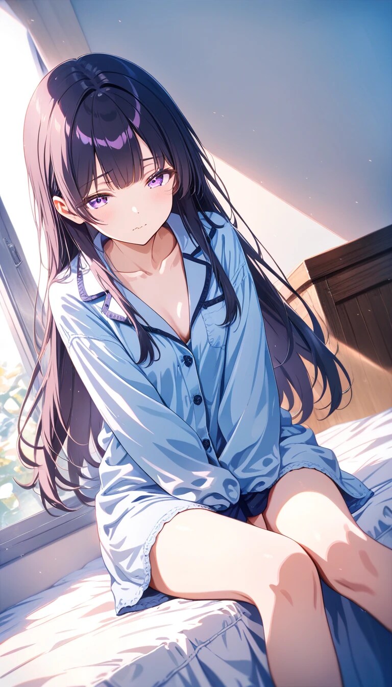 春眠暁を覚えず『休日くらい10時まで寝てもいーじゃーん……（現在８時）』カイリ（妹ちゃん）
