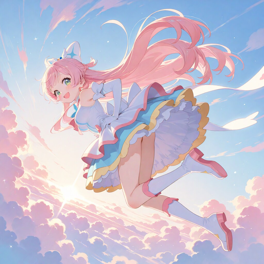 雨上がりに 虹のプリズム
