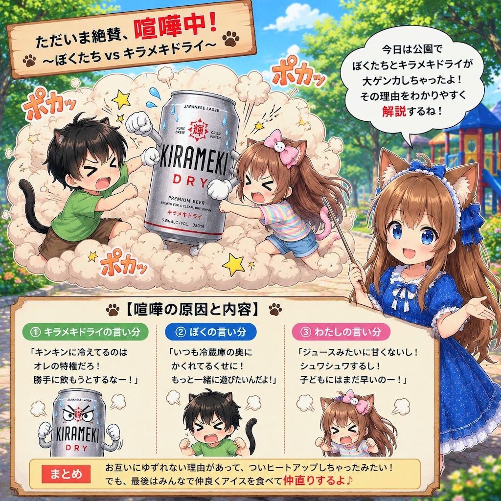 モコちゃん達と喧嘩しました