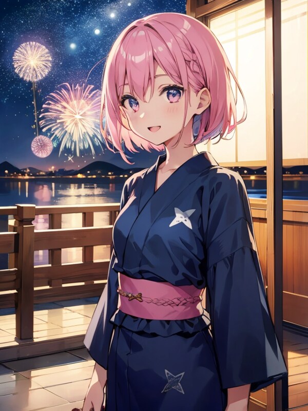 来年も一緒に花火見ようね♪