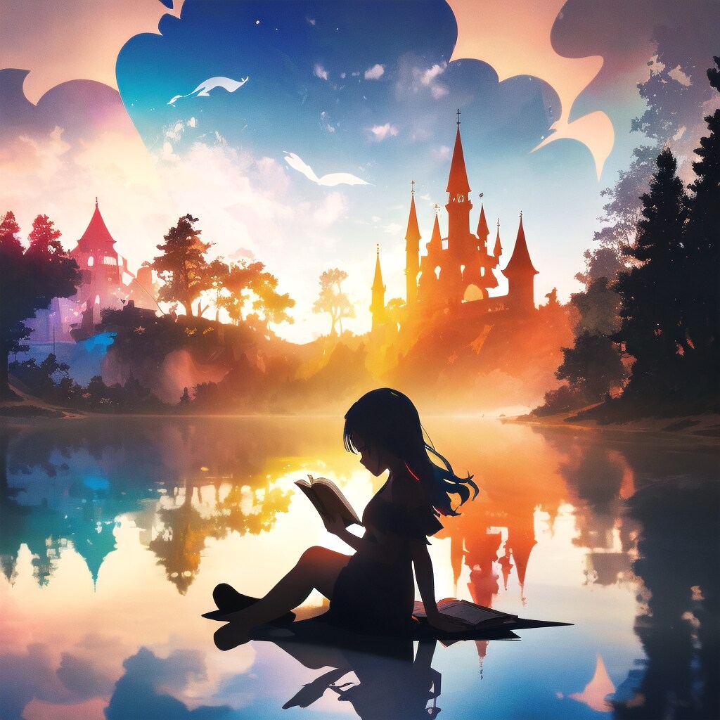 本の世界に入り込む | の人気AIイラスト・グラビア