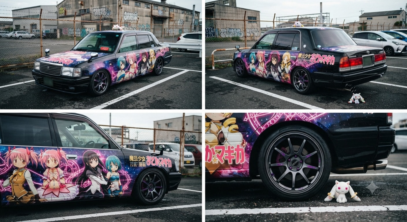 まどマギ痛車コンフォートタクシー | の人気AIイラスト・グラビア