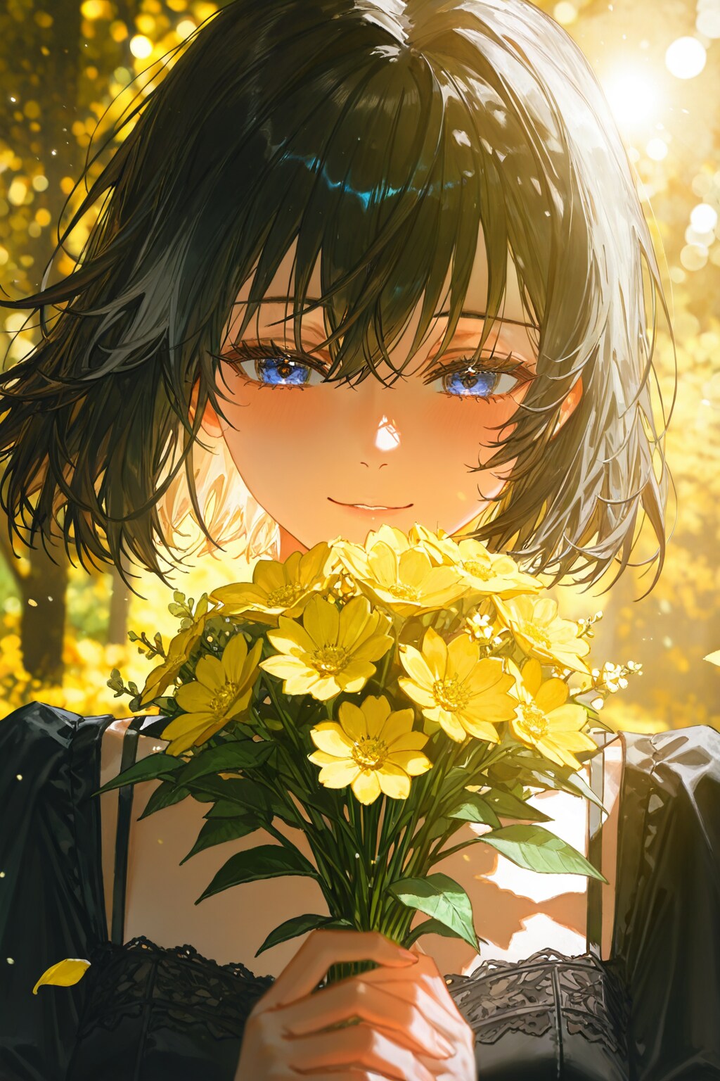木漏れ日の花 | の人気AIイラスト・グラビア