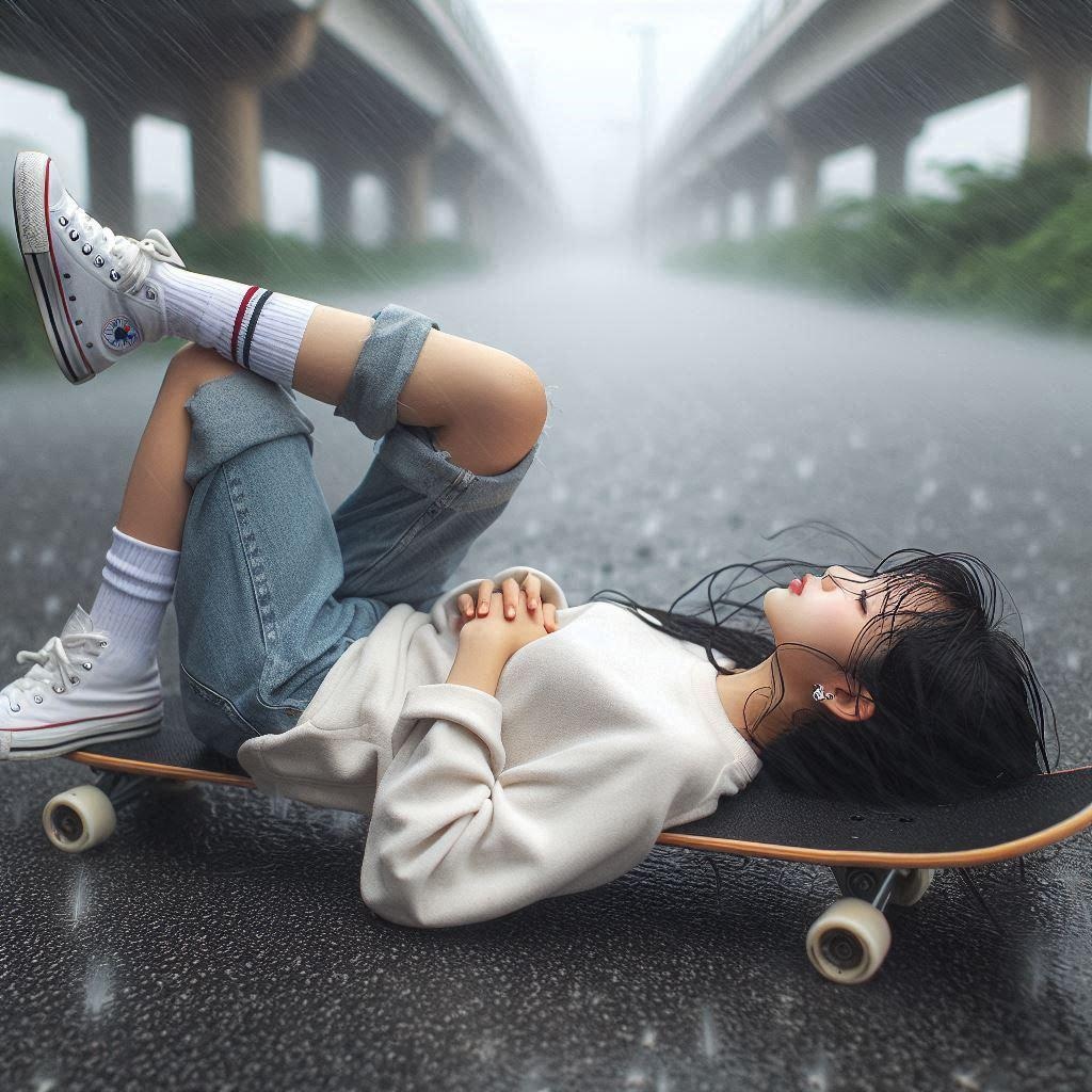 スケボー寝そべり族