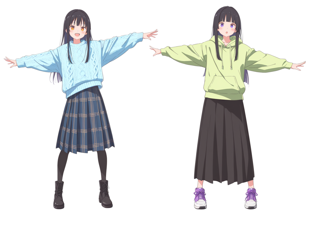 案山子のポーズ！