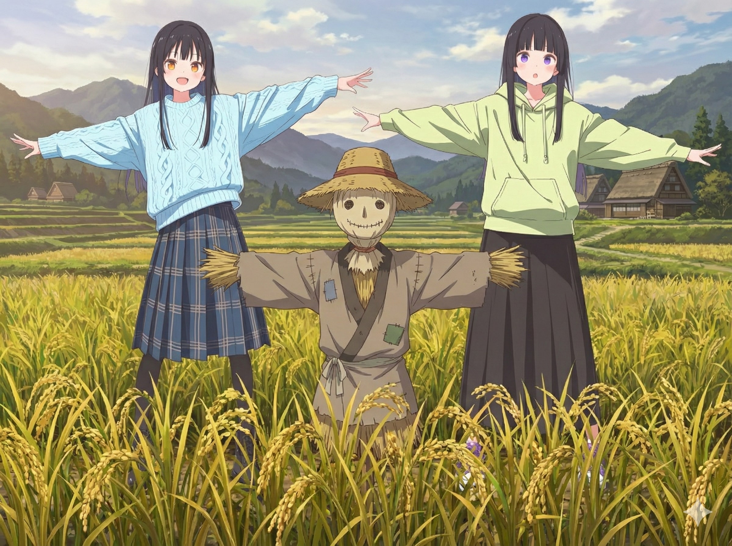 案山子のポーズ！ | の人気AIイラスト・グラビア