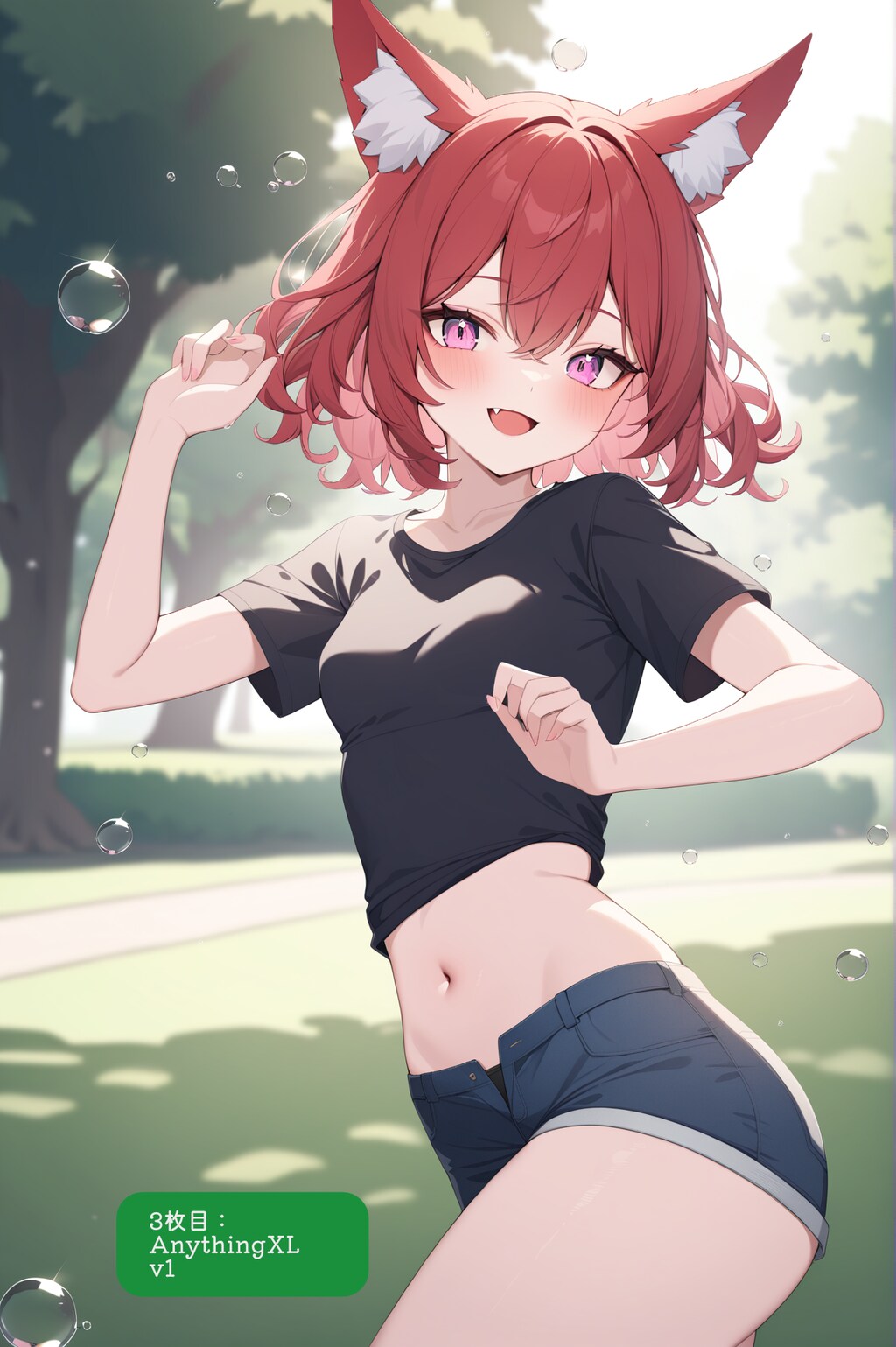 公園でダンス練習！ (XL試行)