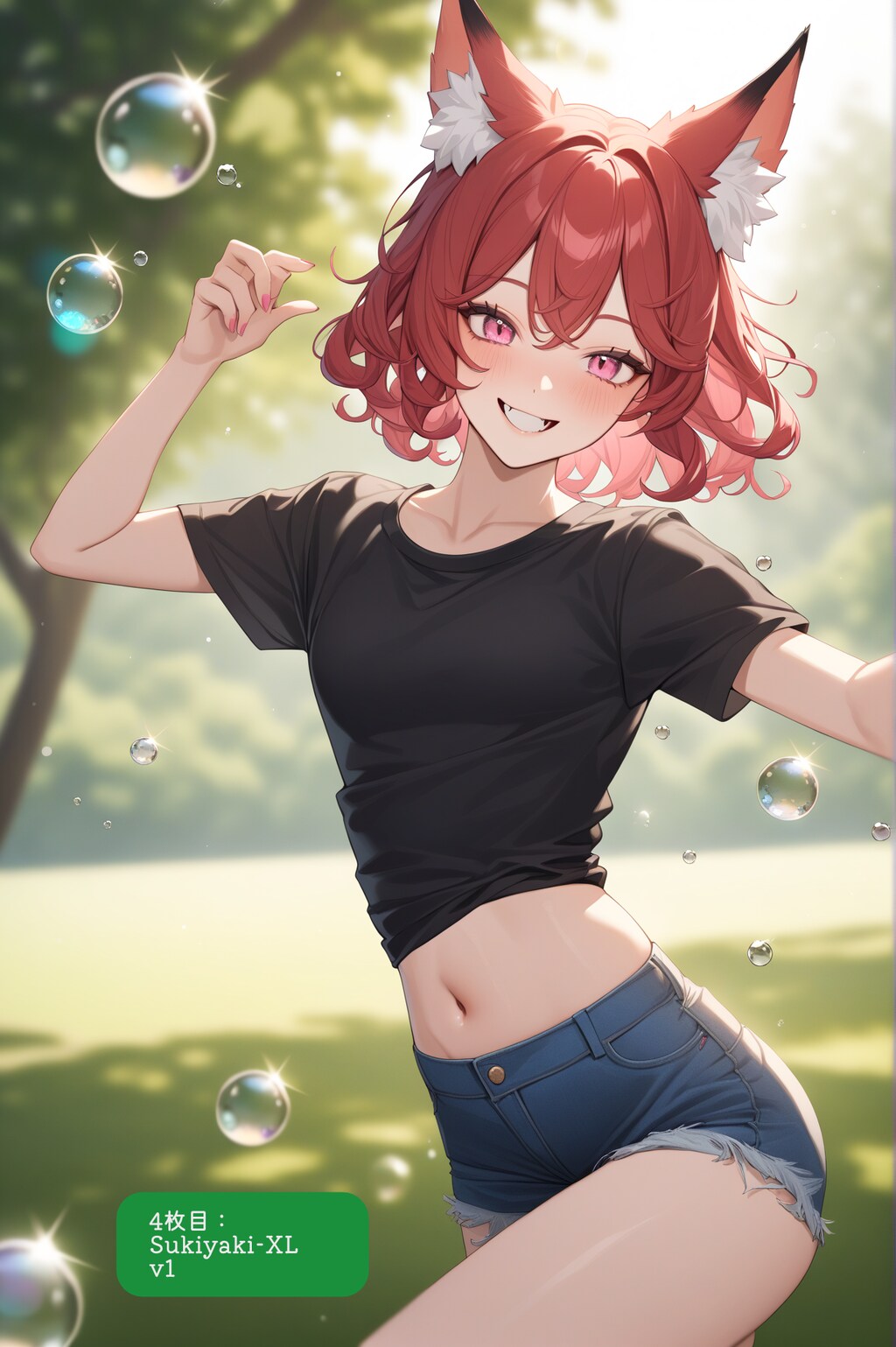 公園でダンス練習！ (XL試行)