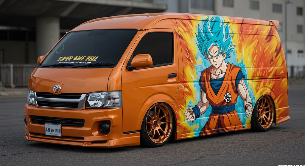 ドラゴンボール痛車ハイエース　再リメイク版