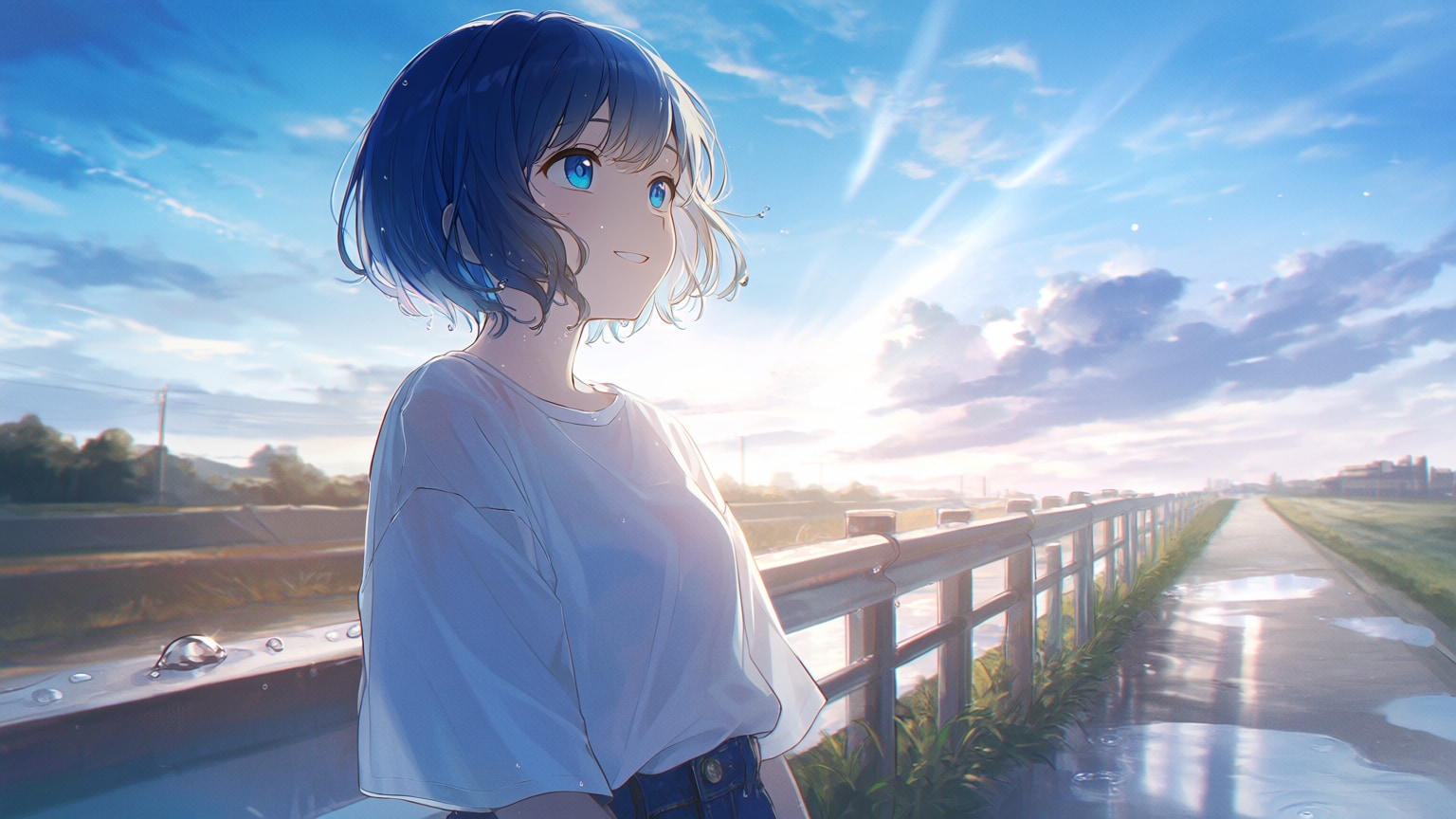 雨上がりの匂い。