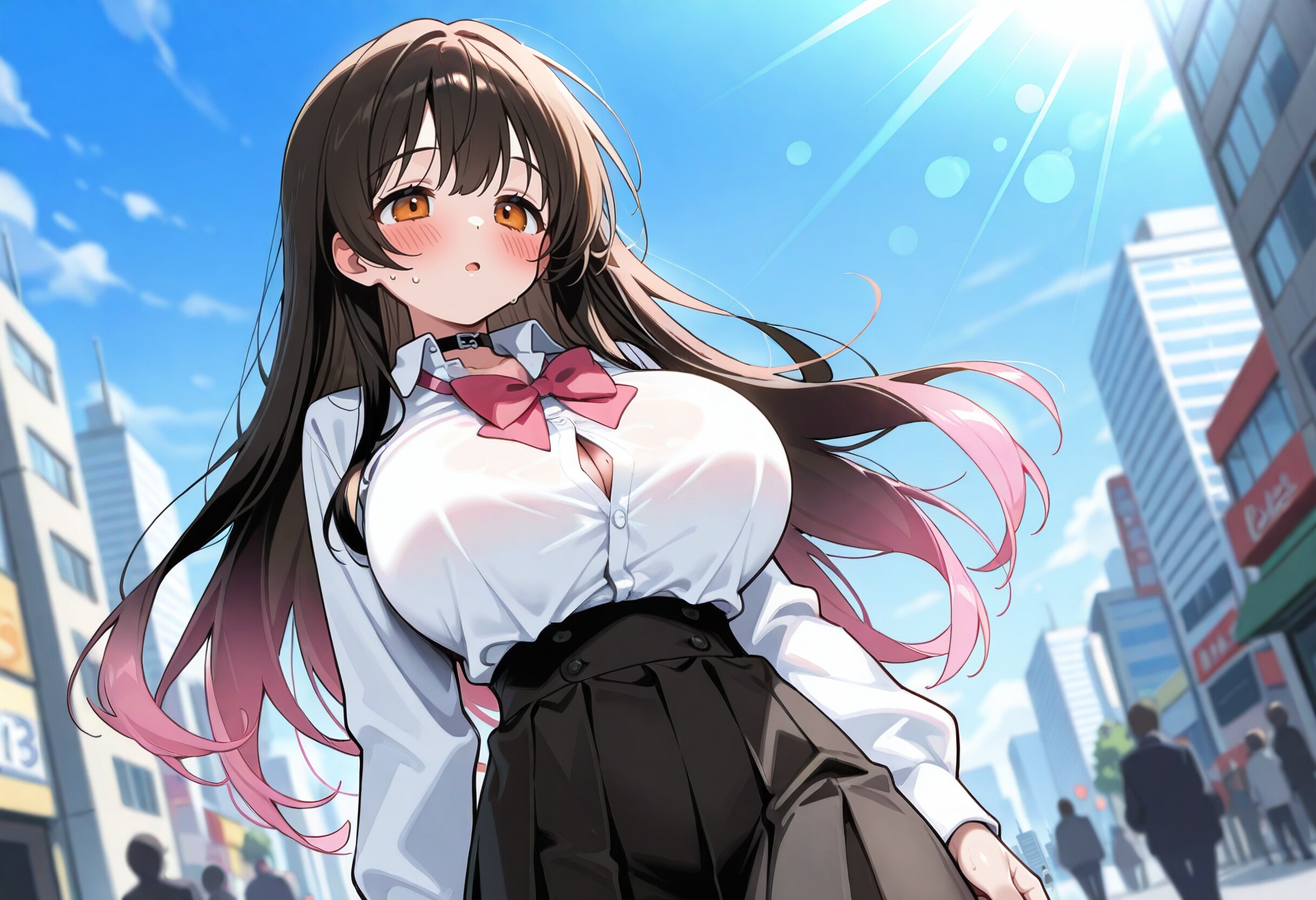 サキュバスさん（擬態モード）・初夏の日差しとアイスクリーム