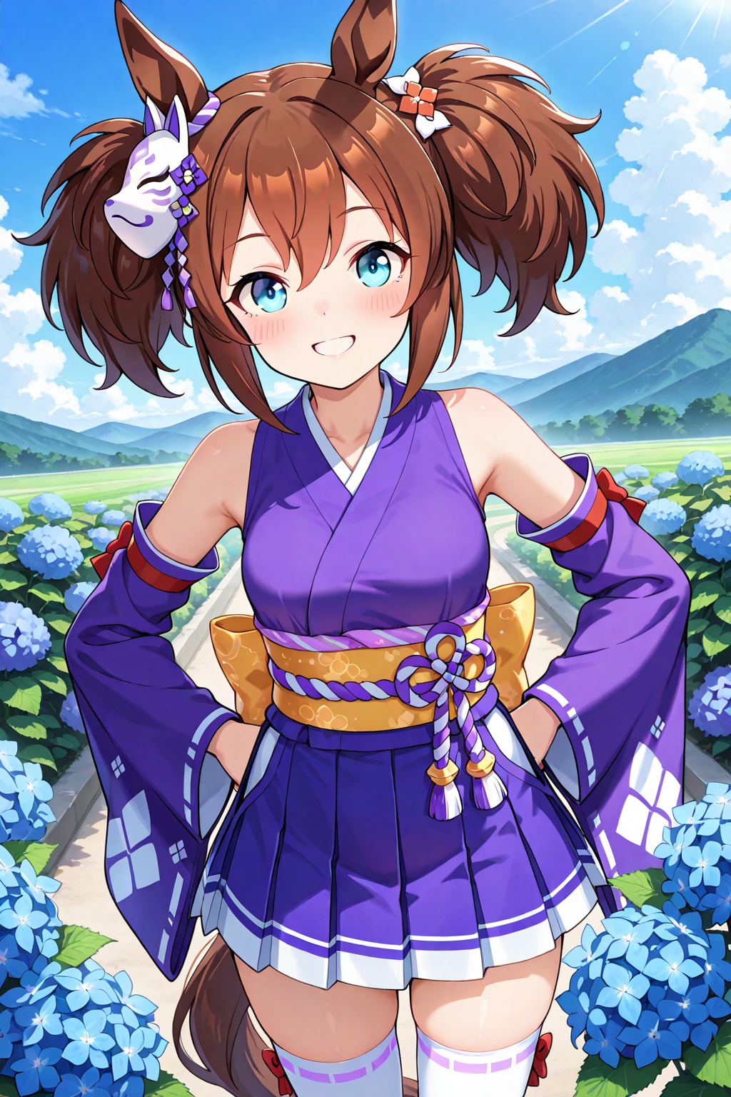 青は花色、紫はイナリ〜の色〜