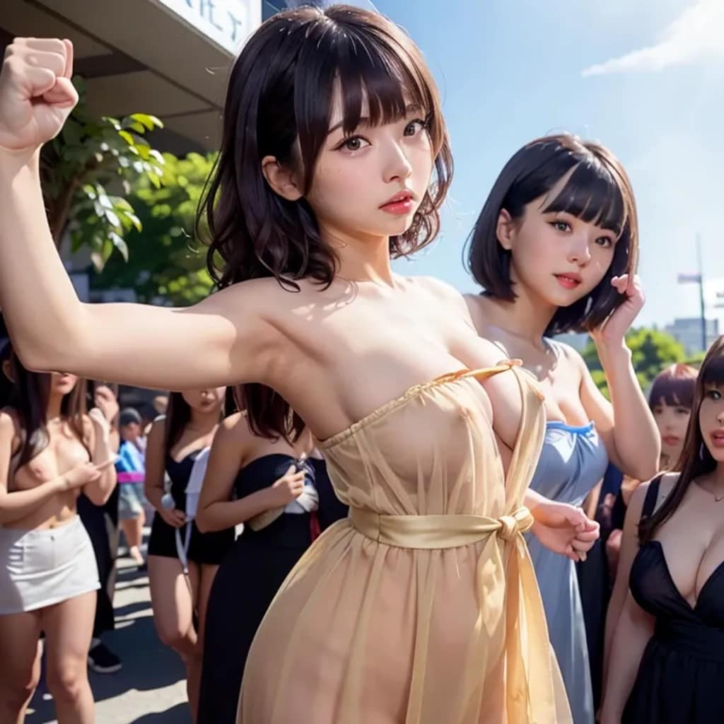 (9枚)透け乳ドレスな女の子260613