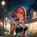 水着越しの腹筋　他 4枚目