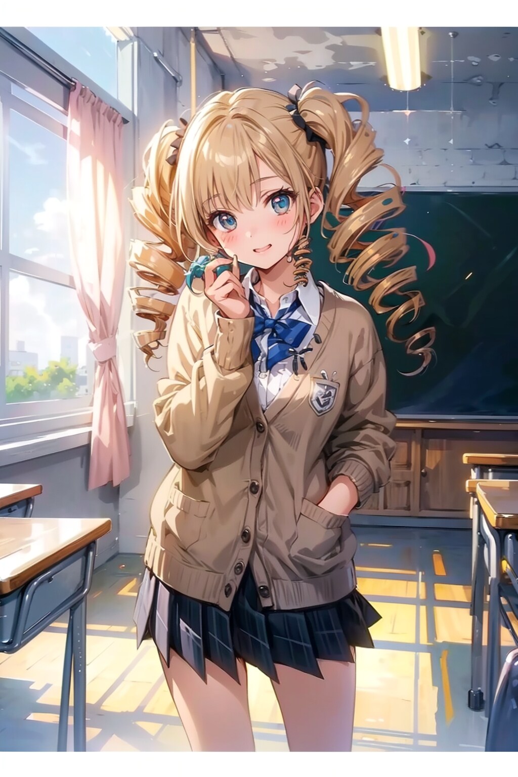 ドリルヘア女子高生。 | の人気AIイラスト・グラビア