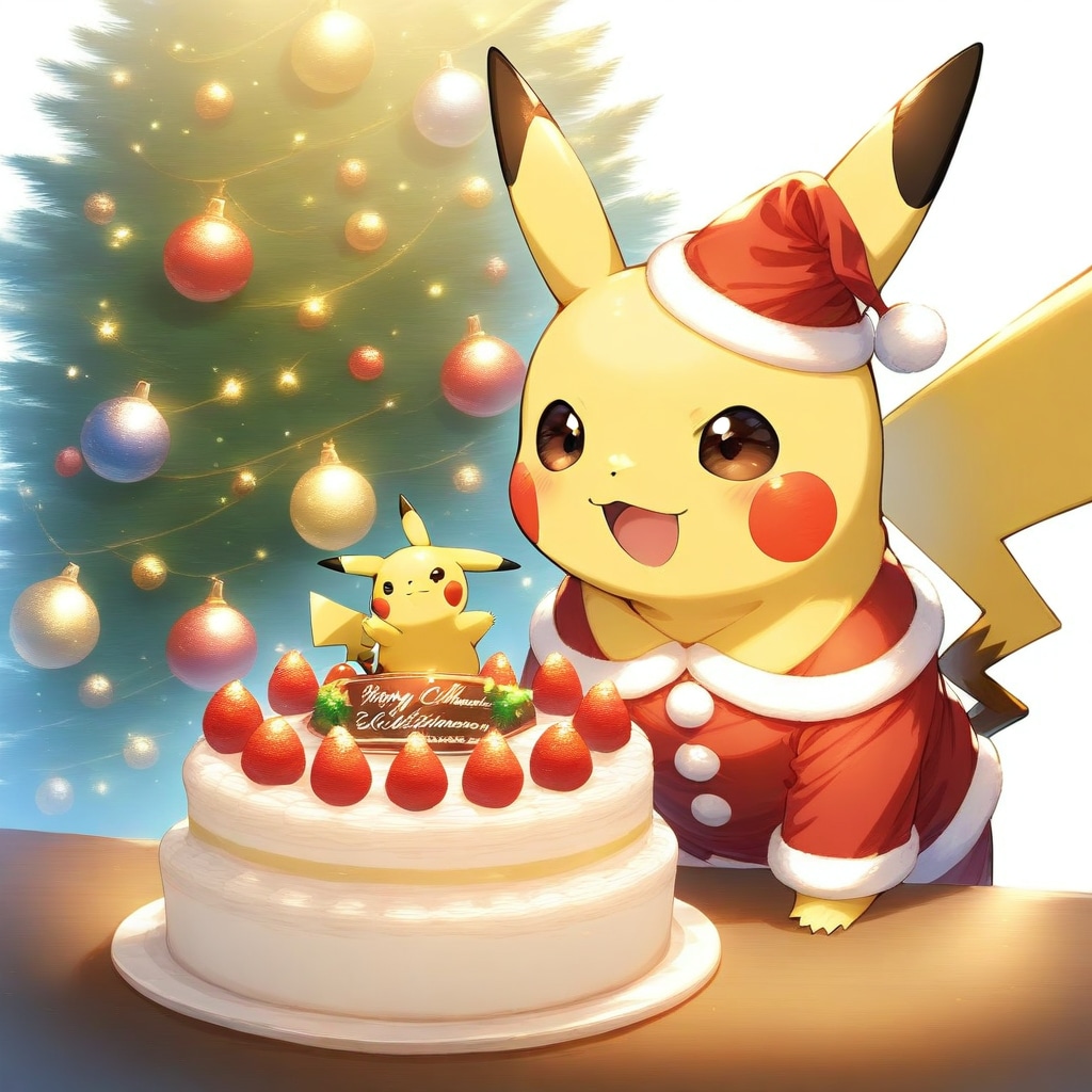 ピカチュウ　クリスマスイブ　2025/12/24 | の人気AIイラスト・グラビア