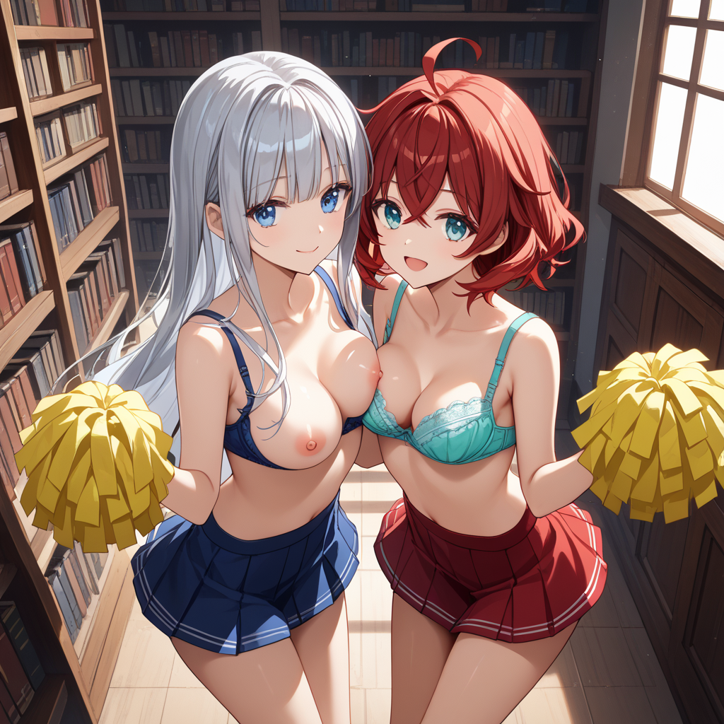 織ちゃんと澄華ちゃんでがんばれ♥がんばれ♥