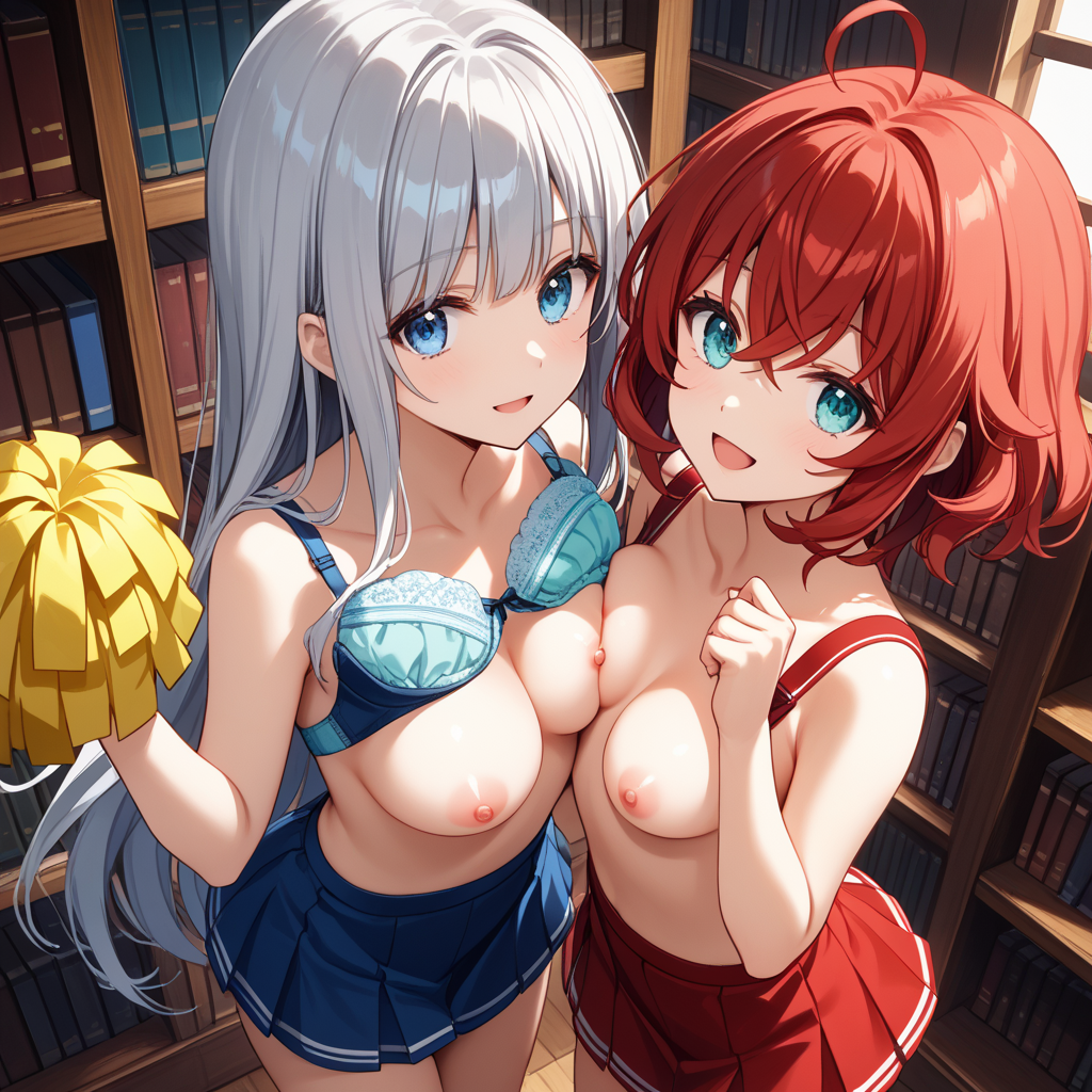 織ちゃんと澄華ちゃんでがんばれ♥がんばれ♥