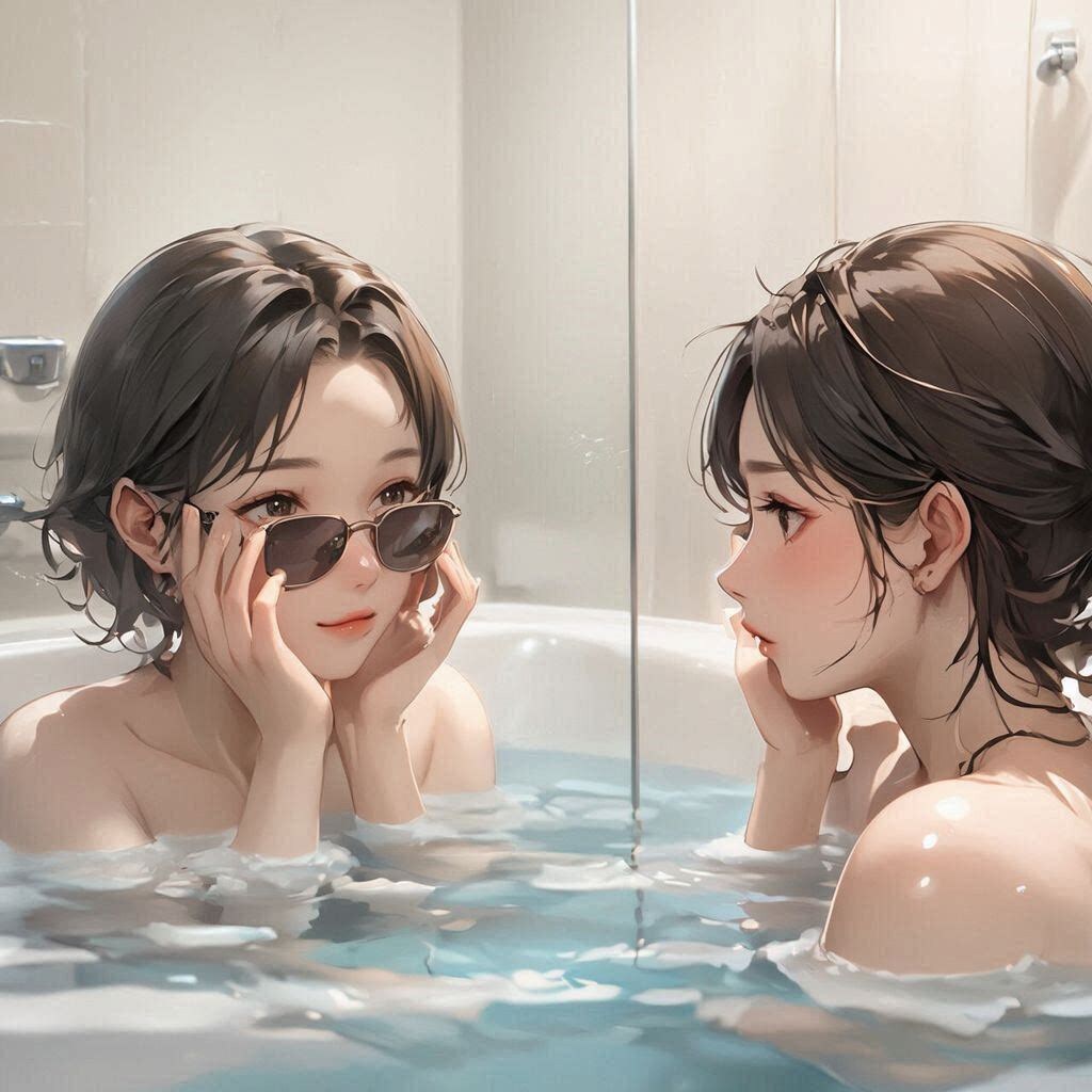 ６サングラスをかけた少女