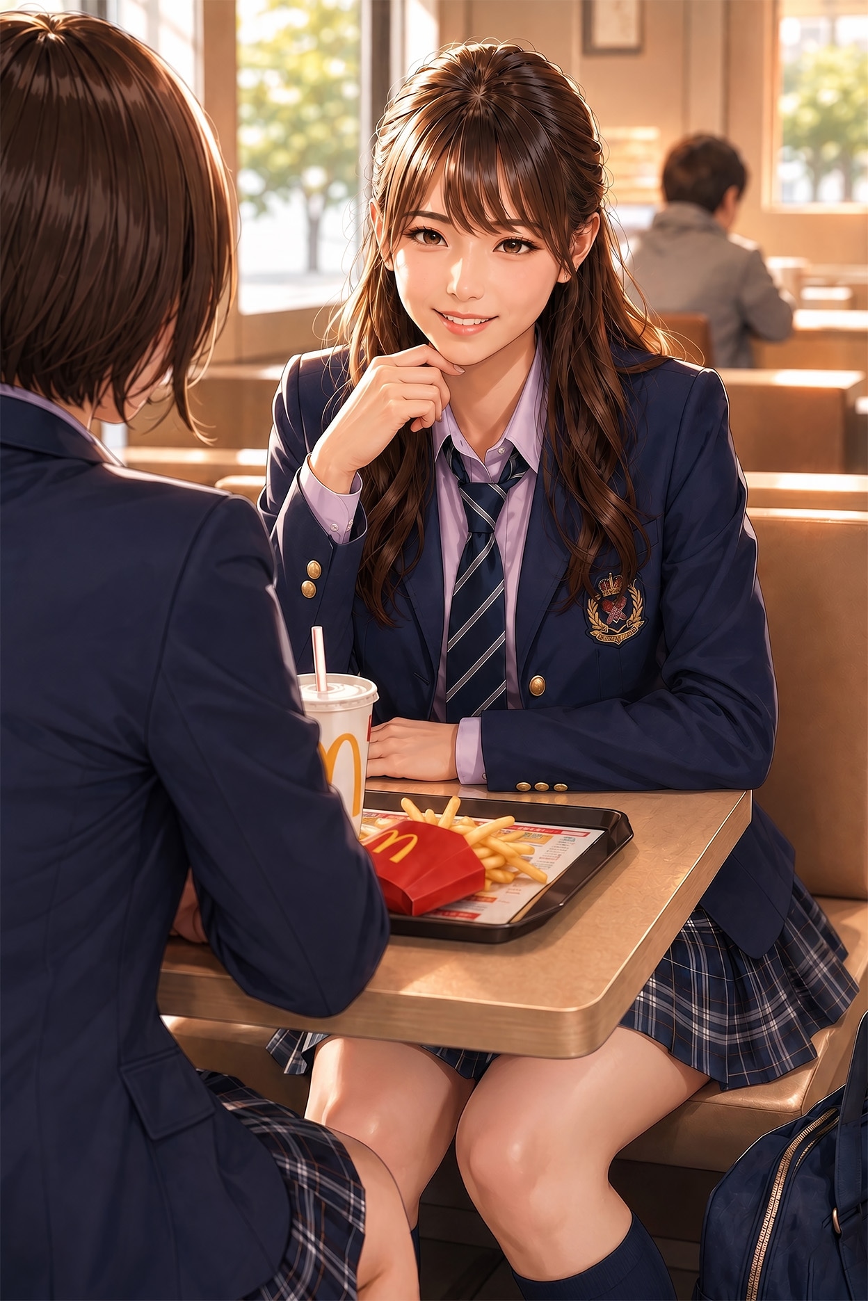 JKと目が合って | の人気AIイラスト・グラビア