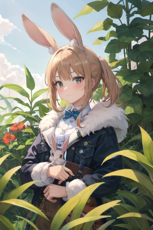 うさ耳の彼女 | の人気AIイラスト・グラビア