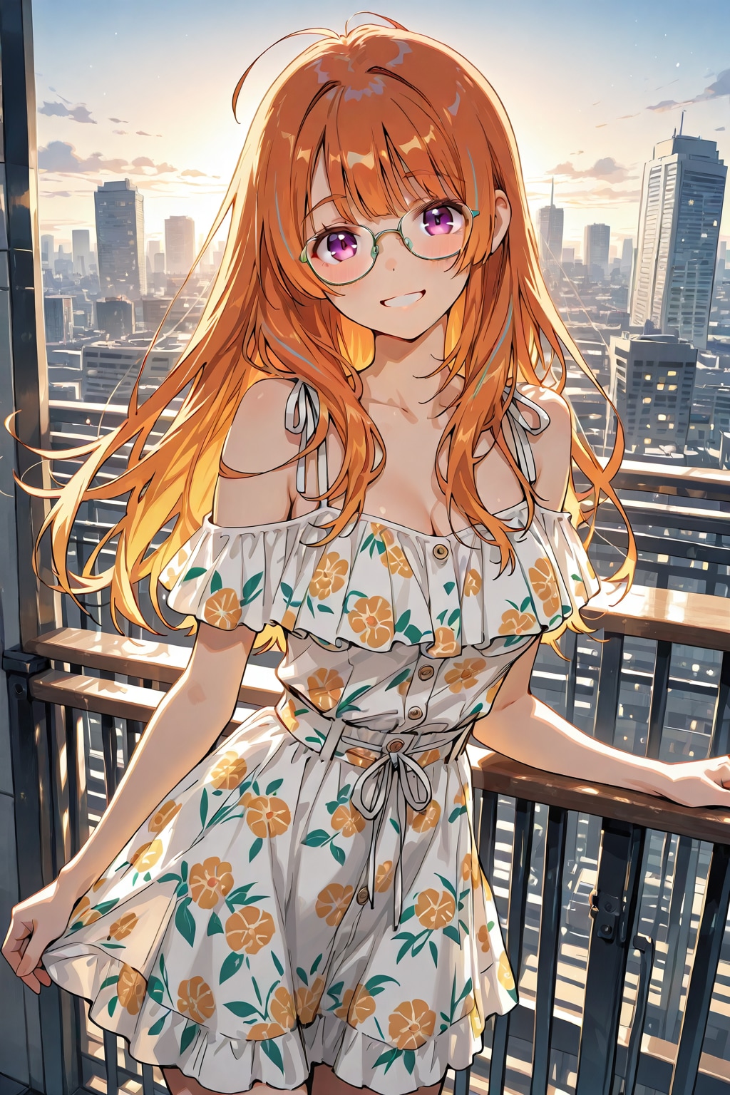 メガネ美少女
