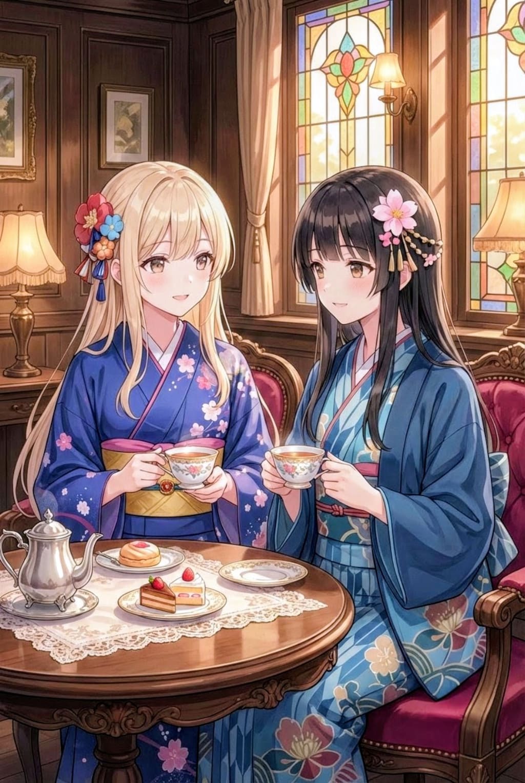 優雅なティータイムですわ