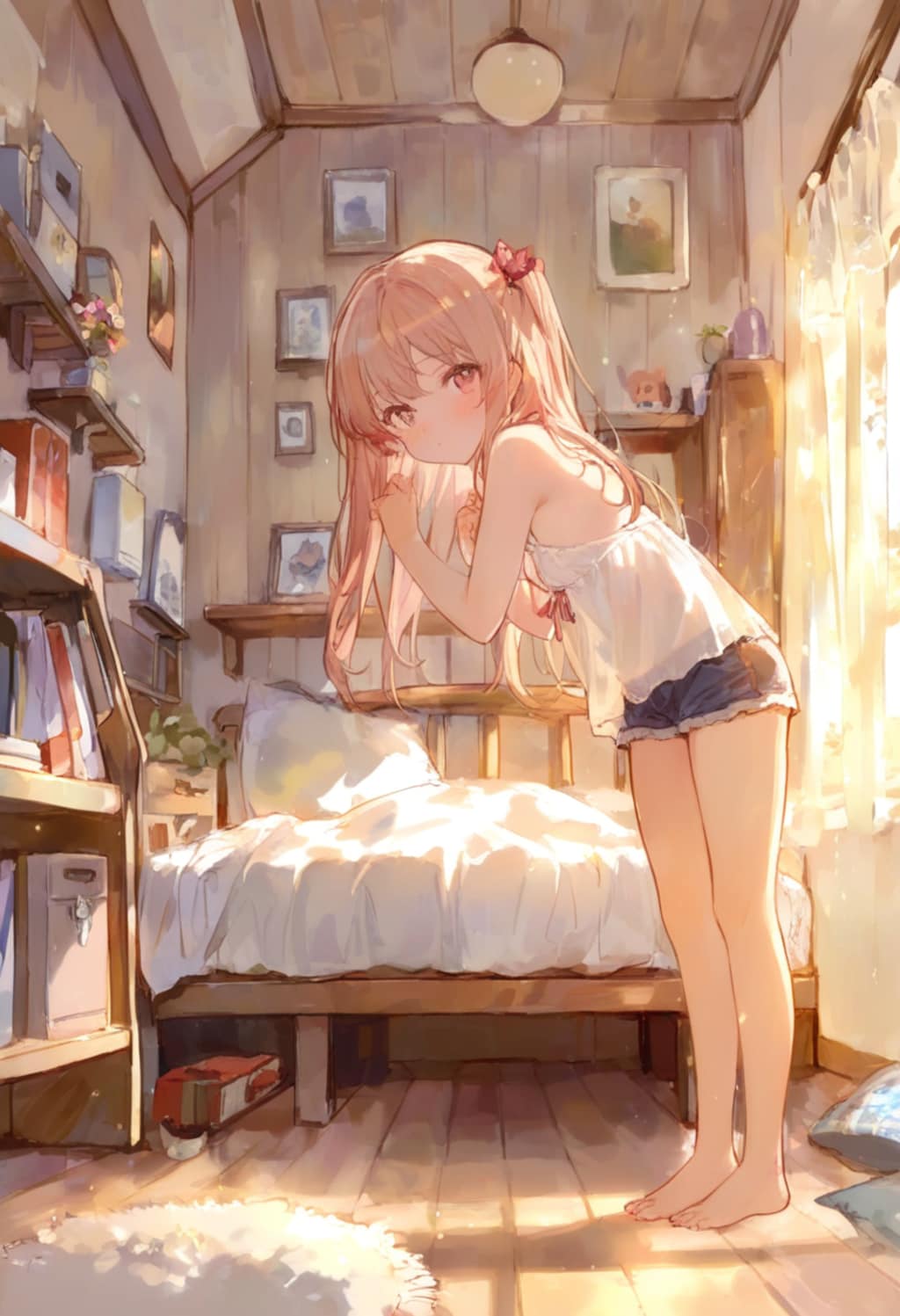 少女の部屋(水彩タッチ)(24)