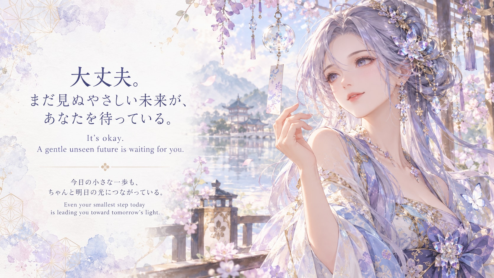 A Gentle Future Awaits You.  It’s okay. A gentle unseen future is waiting for you. Even your smalles | の人気AIイラスト・グラビア