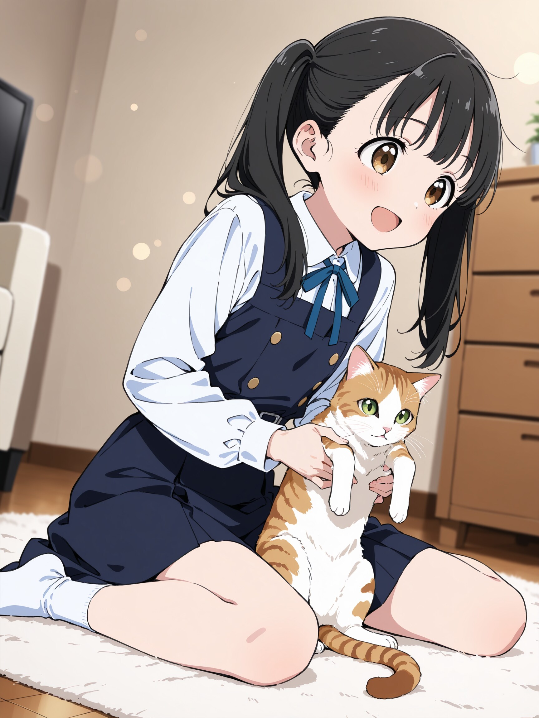 猫と遊ぶ | の人気AIイラスト・グラビア