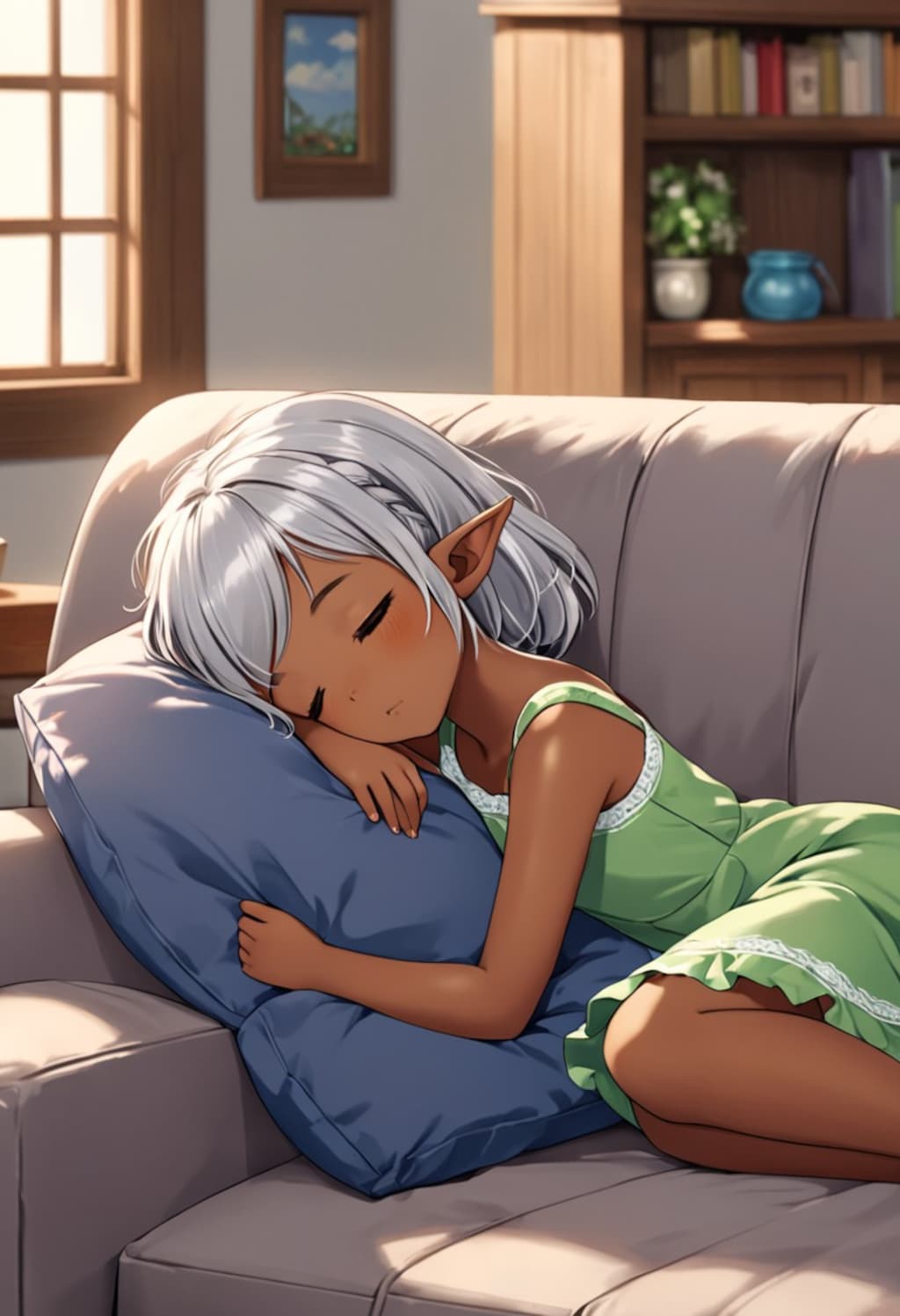 うたた寝ダークエルフちゃん