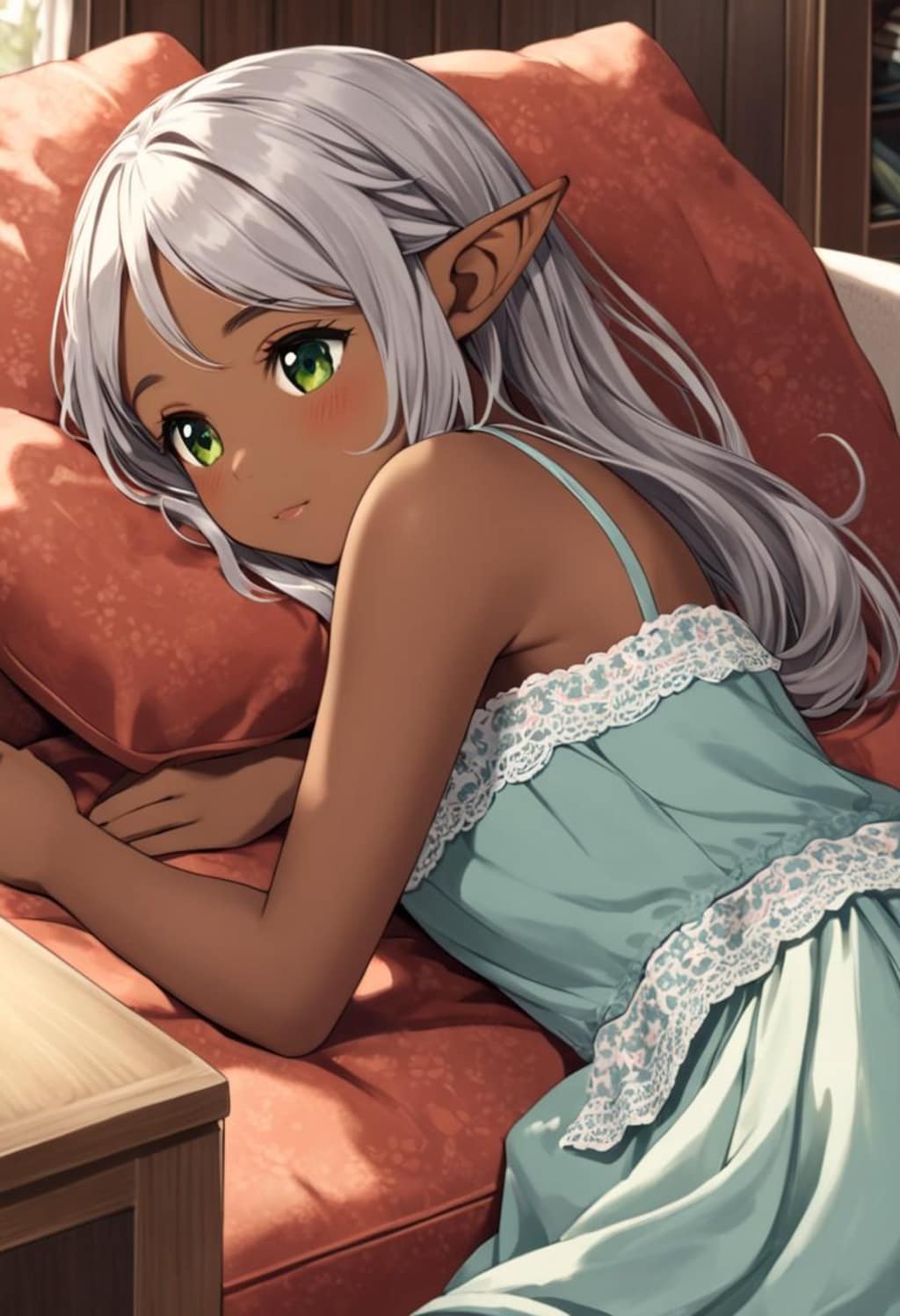 うたた寝ダークエルフちゃん