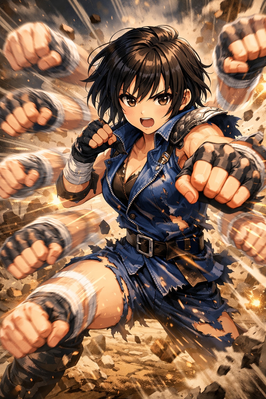 北斗百裂拳 | の人気AIイラスト・グラビア