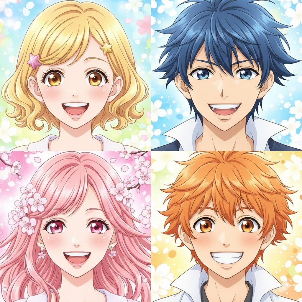 4人の笑顔