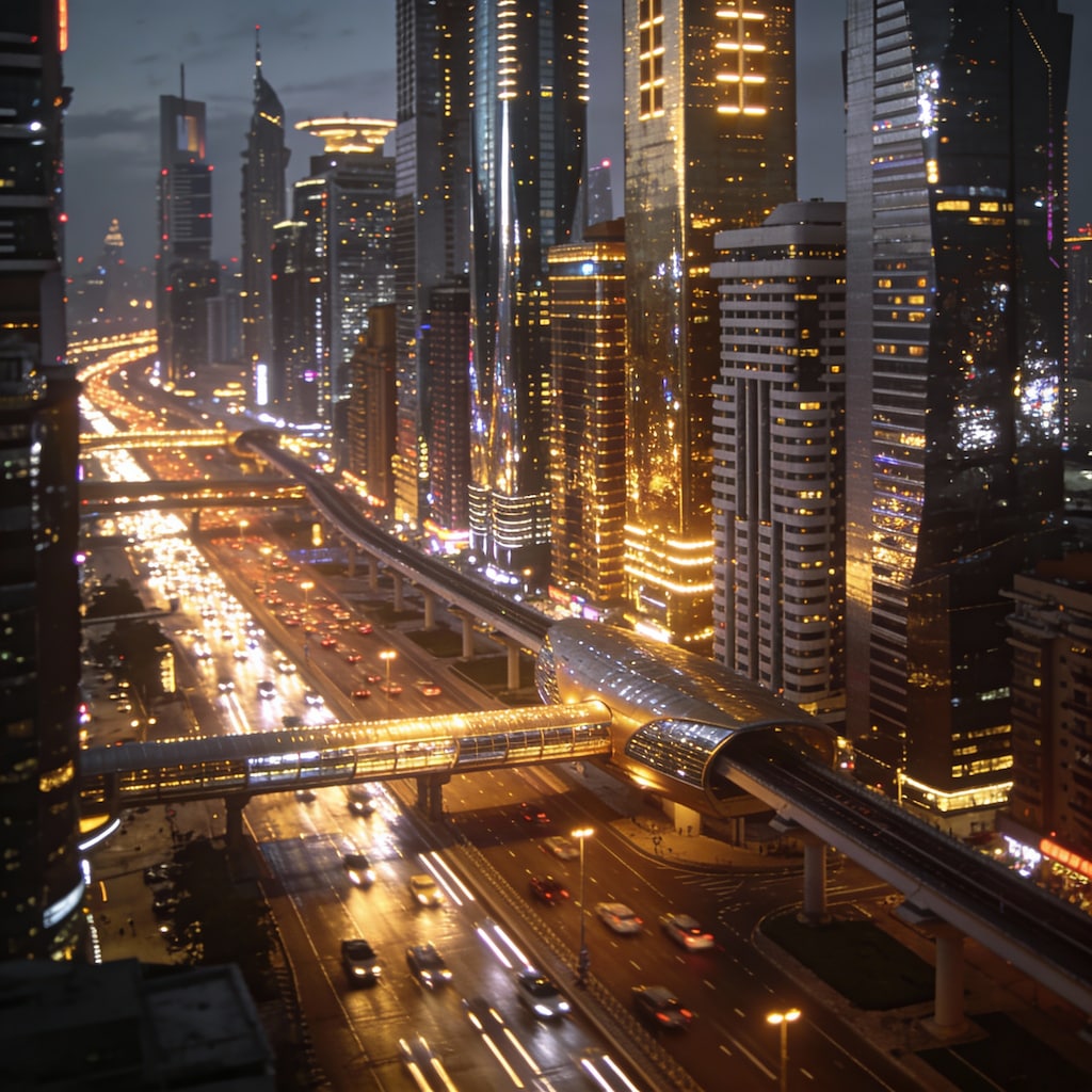 とても煌びやかな街🌇