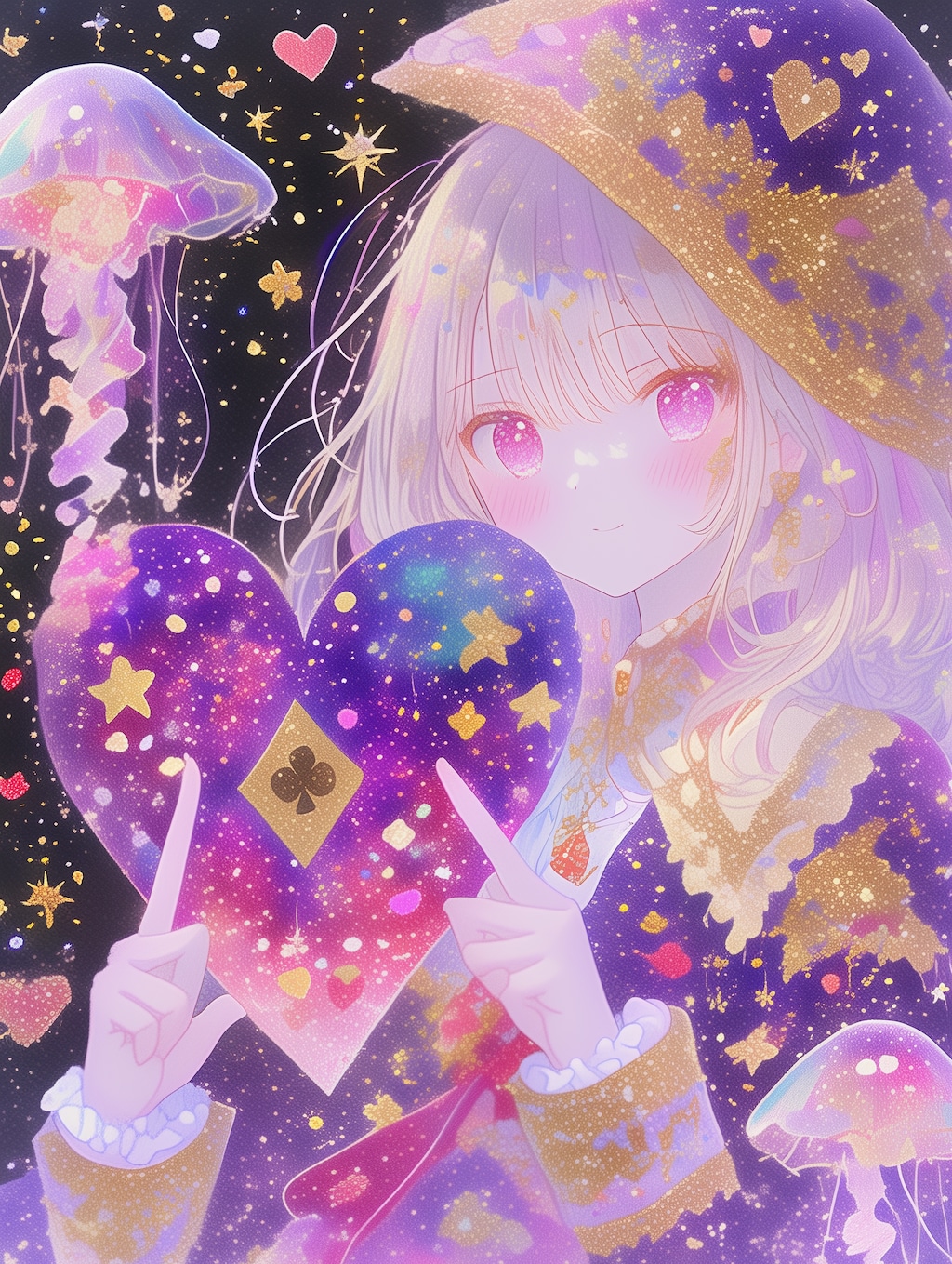 クラゲとハートのファンタジー