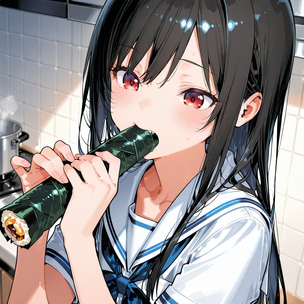 かぶりつく恵方巻だよししょちゃんや　弾