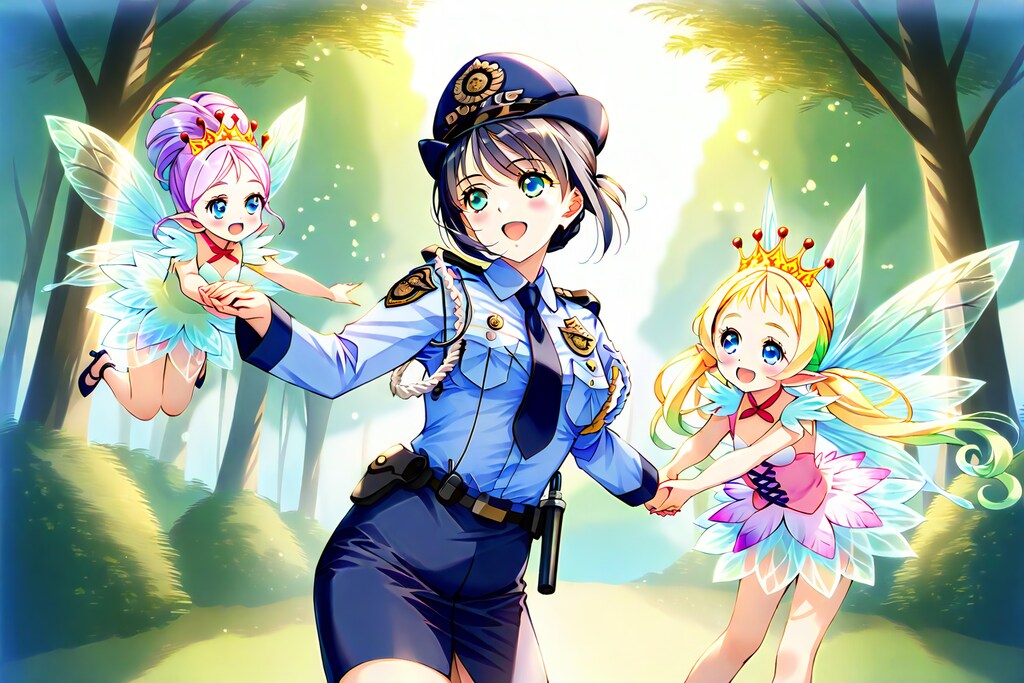 おまわりさんも一緒に踊りましょ