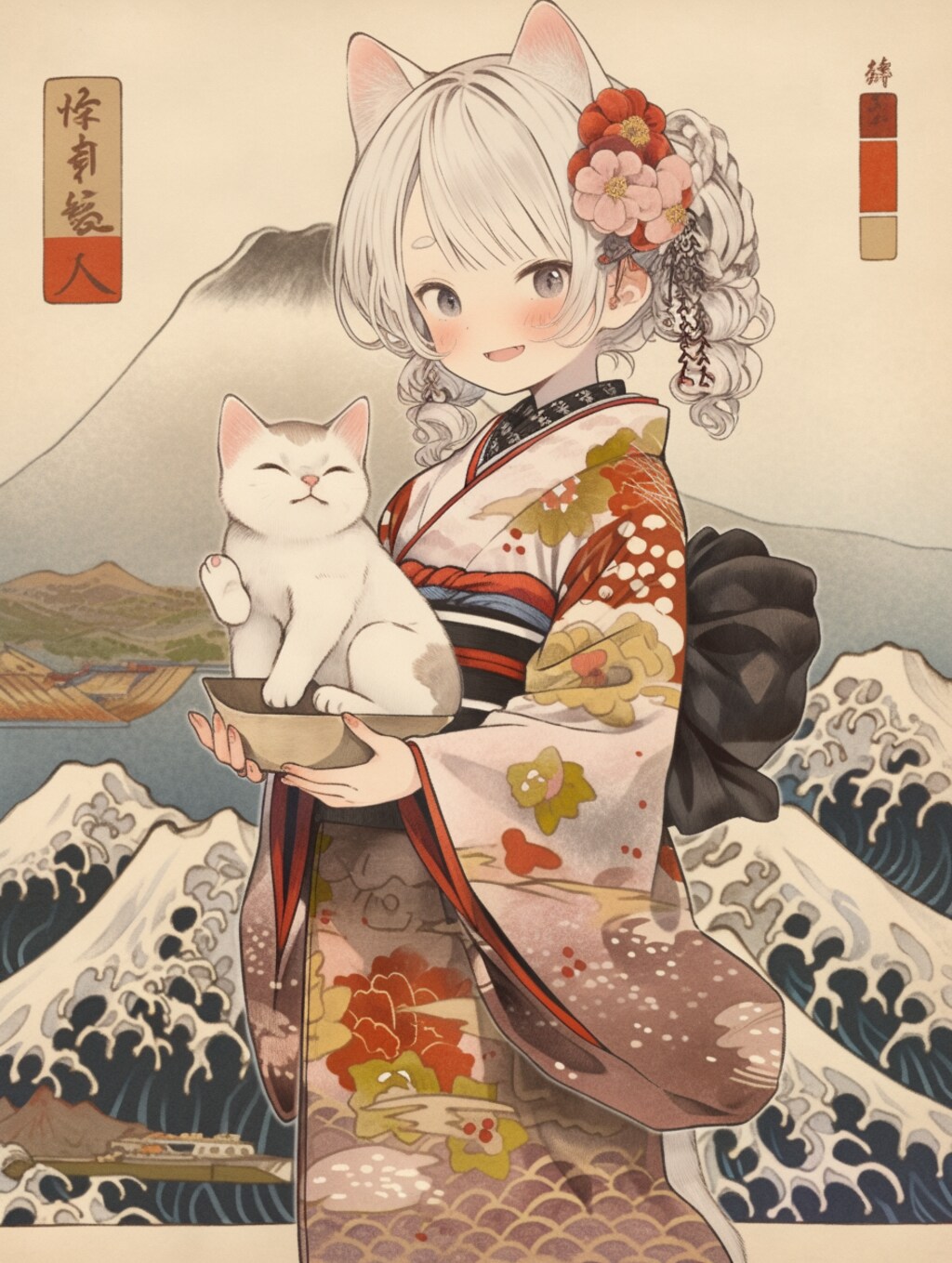 猫娘北斎