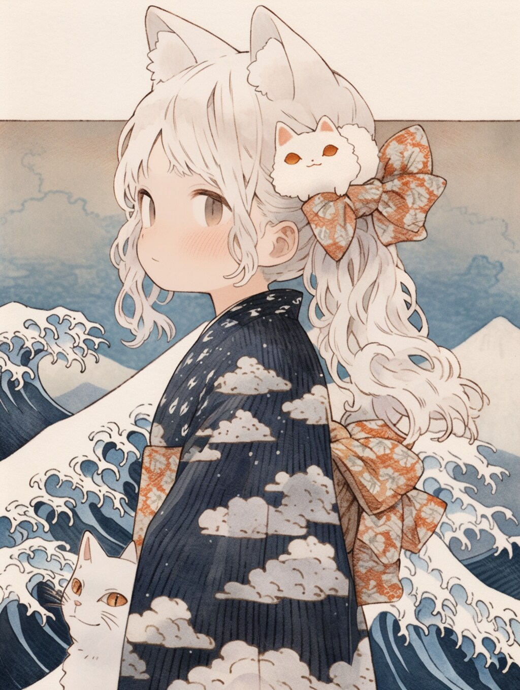 猫娘北斎